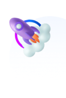 Rocket icon symbolizing business growth, innovation, and digital success with KGN Solutions