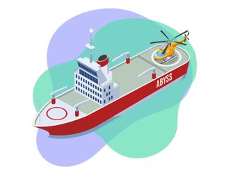 Shipping and sea-based operational visuals for marine industry companies